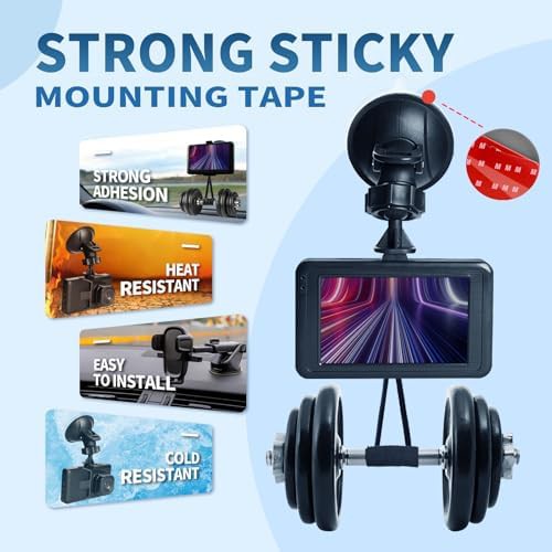 Heat resistant adhesive pads for dash cams — photo 5