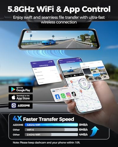 Rearview mirror dash cam with voice control — photo 5
