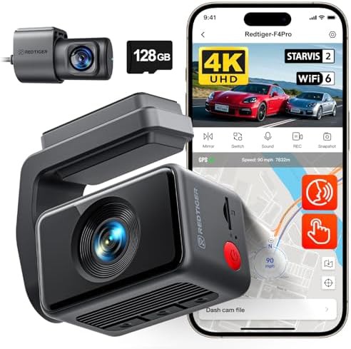 Pro 4K dash cam with WiFi 6 transfer