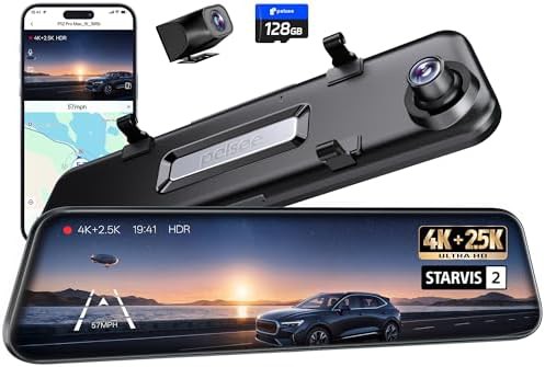Pro Max Mirror Dash Cam with IMX678 Sensor