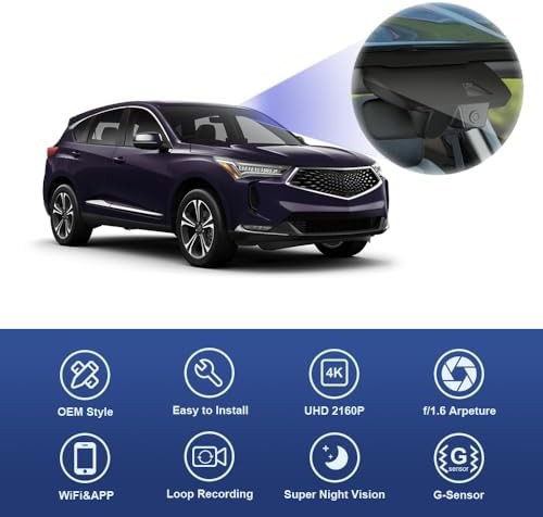 Integrated 4K dash cam for Acura RDX — photo 3