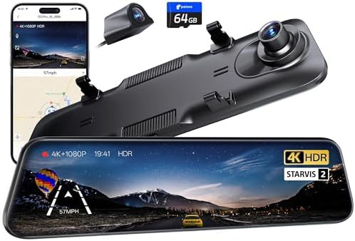 4K Mirror Dash Cam with Starvis Sensor