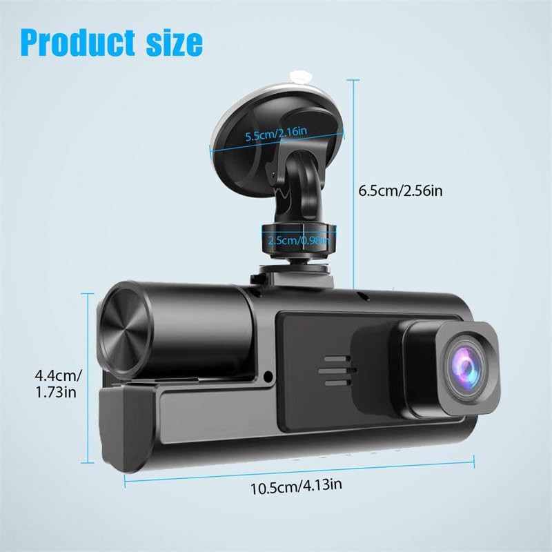 Three channel Full HD dash camera — photo 3