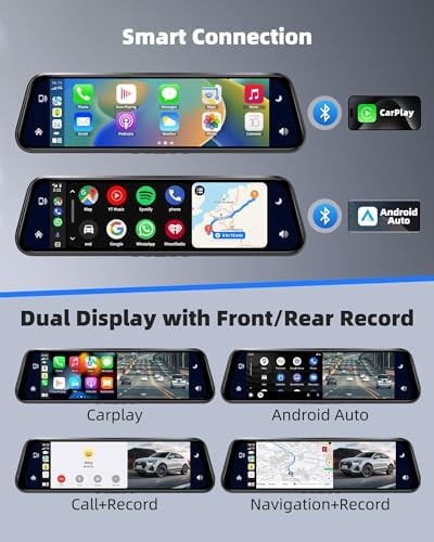 Ten inch mirror 2.5k carplay camera — photo 5