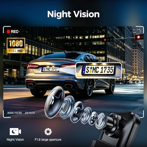 Ten inch mirror 1080p touch screen camera — photo 3