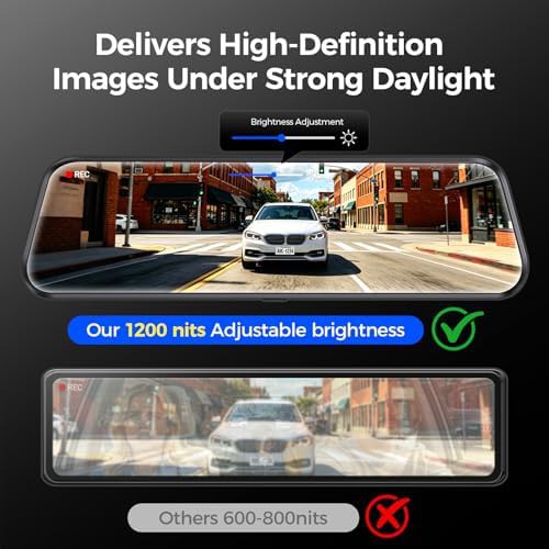 Ten inch mirror 1080p touch screen camera — photo 4