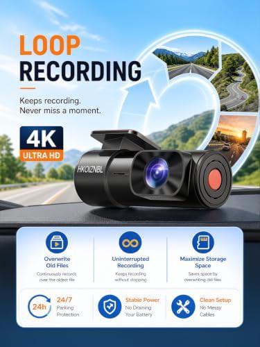 Dual channel 4K dash cam with 32GB card — photo 5