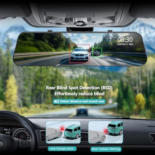 Twelve inch mirror camera with smart assistance — photo 4