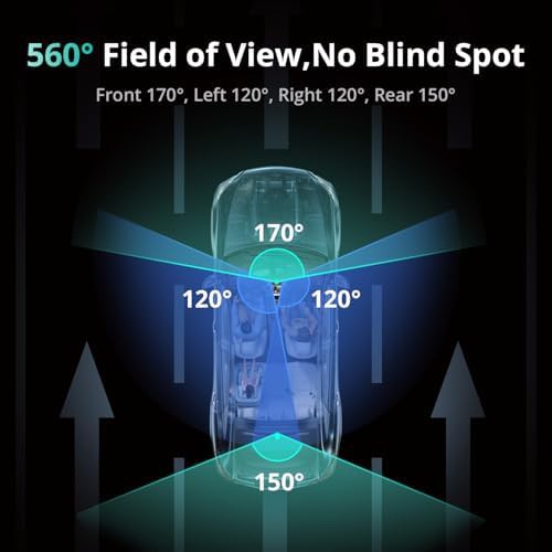 Botslab 4 channel 360 degree dash cam with hardwire kit — photo 3