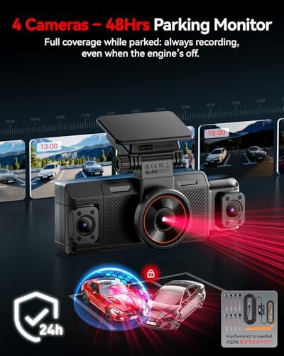 IIWEY N6 4 Channel Dash Cam With 128GB Card — photo 5