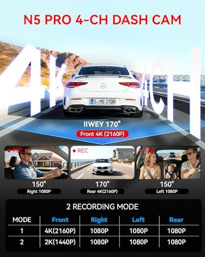 IIWEY N5 Pro 4 Channel Ultra HD Dash Cam — photo 3