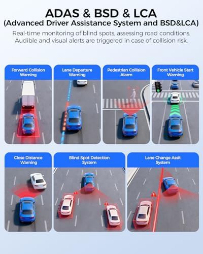 Three channel dash cam with adas and gps — photo 4