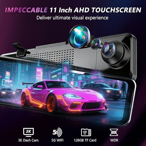 Mirror dash cam with 11 in touch screen — photo 4
