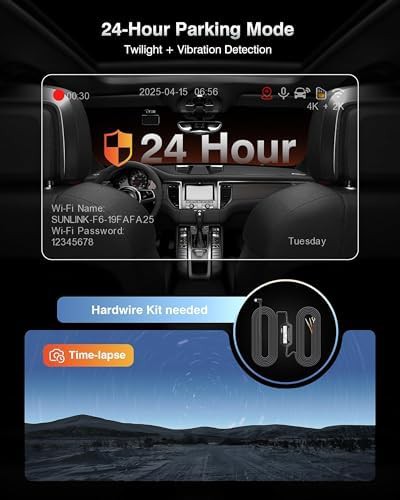 Dual 4K dash cam with night vision — photo 4