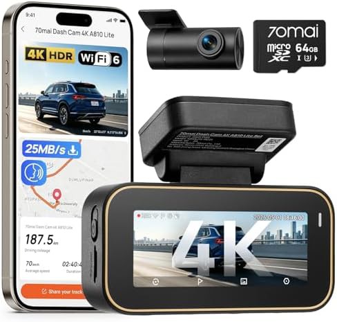 Dual channel 4k camera with wifi 6