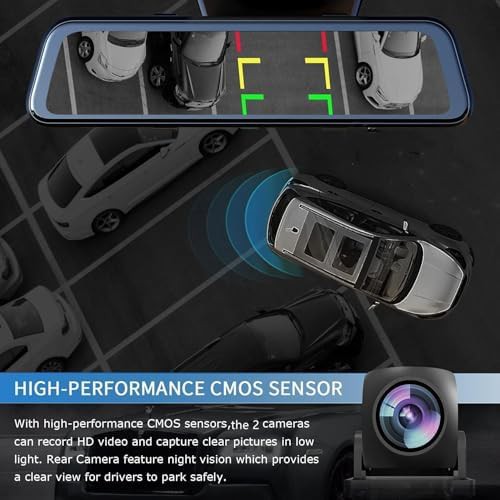 Ten inch touch screen mirror dash camera — photo 5