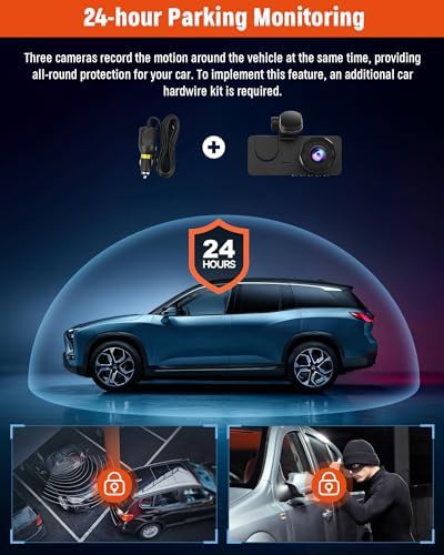 Triple lens 4K camera with parking monitor — photo 5