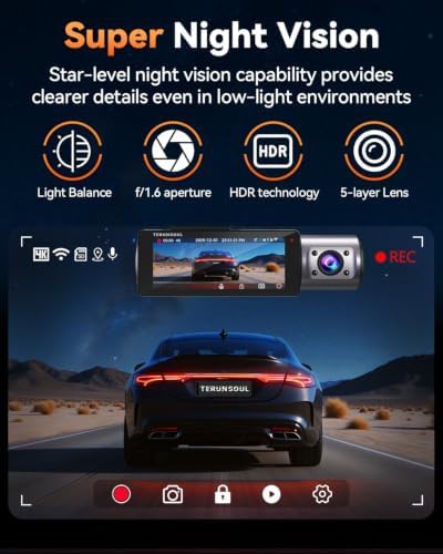 Three channel 4K dash cam with card — photo 3