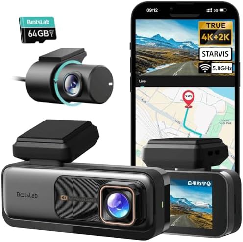 Botslab G980H 4K Starvis upgraded dual dash cam