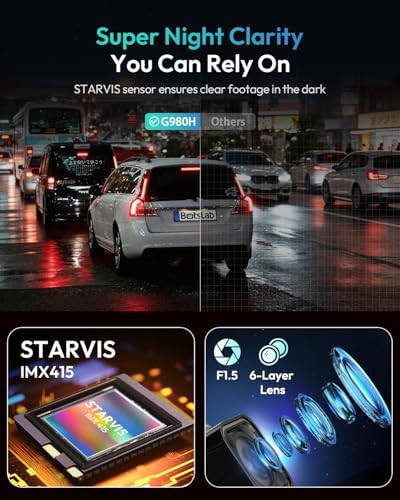 Botslab G980H 4K Starvis upgraded dual dash cam — photo 3