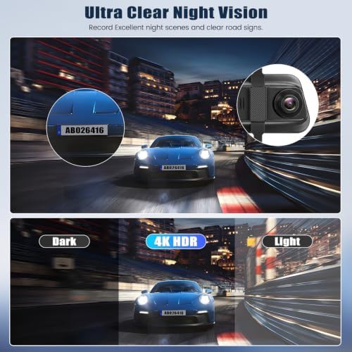 Mirror dash cam with dual 4K cameras — photo 5