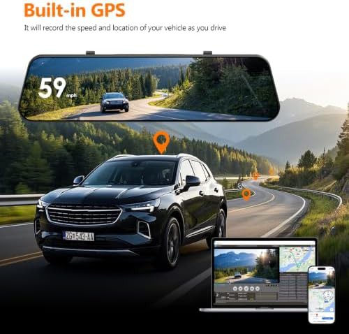 Mirror dash cam with blind spot detection — photo 3