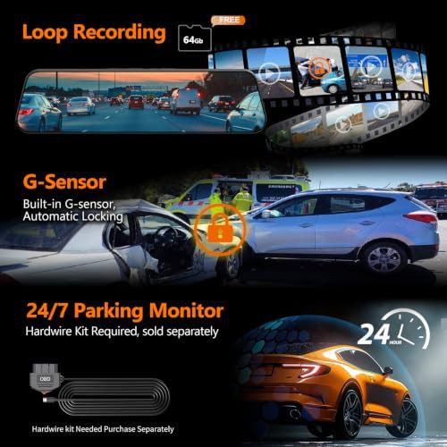 Mirror dash cam with blind spot detection — photo 5