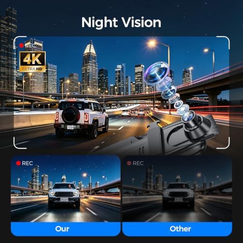 Ten inch mirror 4k touch screen camera — photo 3