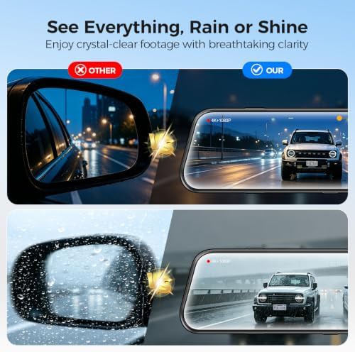Ten inch mirror 4k touch screen camera — photo 5