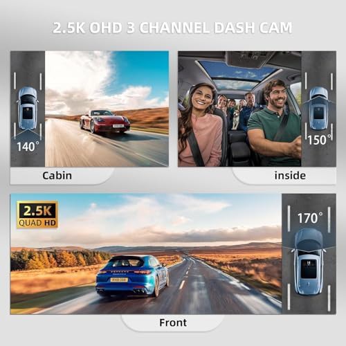 Three channel dash cam with large IPS screen — photo 5