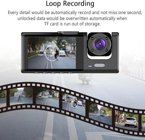 Three channel dash cam with night vision — photo 3
