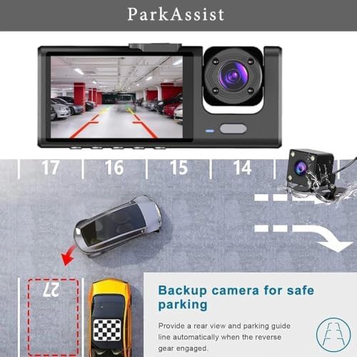 Three channel dash cam with night vision — photo 4