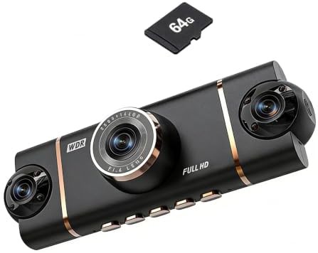 Gold dual channel parking mode camera