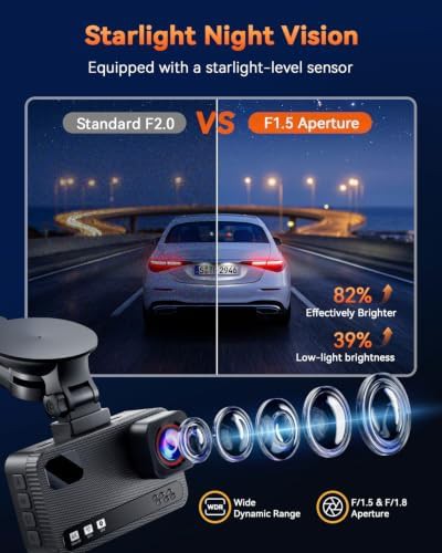Dual 4K dash cam with starlight vision — photo 3