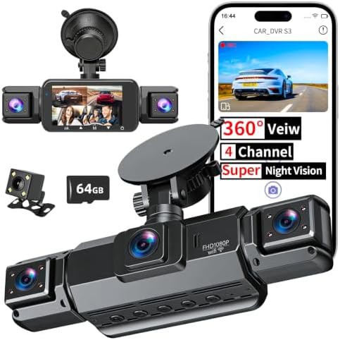 Four channel 360 degree 2K camera