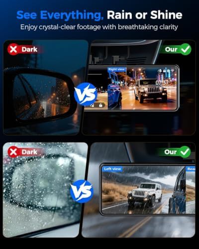 Mirror dash cam with four channels — photo 3
