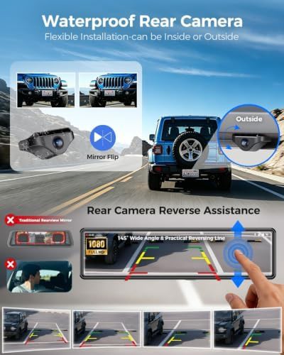 Mirror dash cam with four channels — photo 4