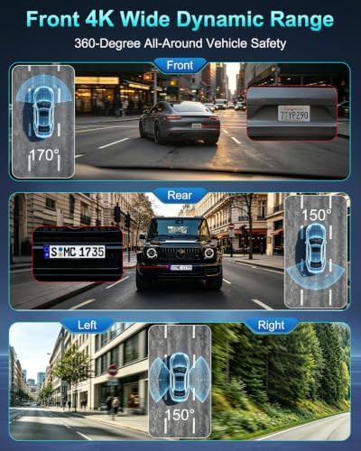 Four channel 360 degree 4K dash camera — photo 3