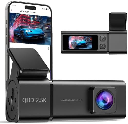 Compact front only dash cam with WiFi