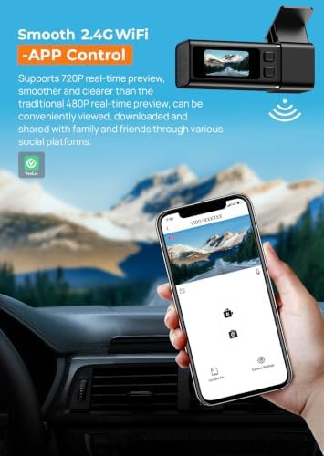 Compact front only dash cam with WiFi — photo 3