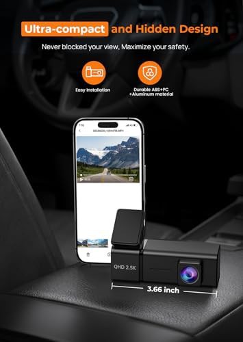 Compact front only dash cam with WiFi — photo 4