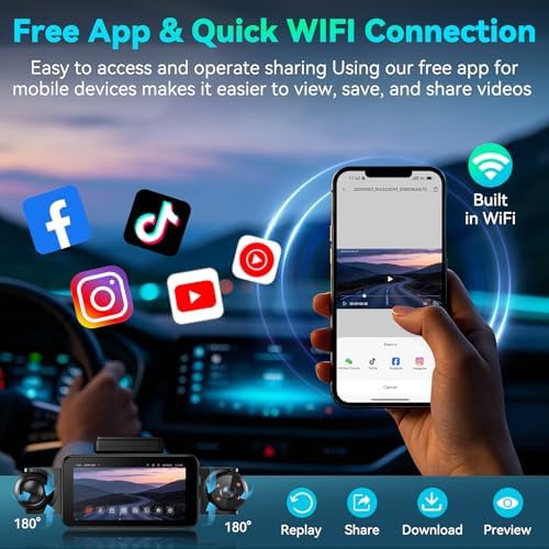 Five inch screen four channel dash camera — photo 5