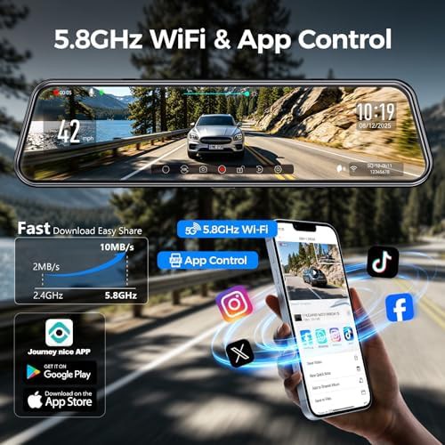 Mirror dash cam with 4K and GPS — photo 5