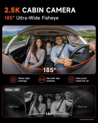 Front and inside 4k dashcam — photo 3